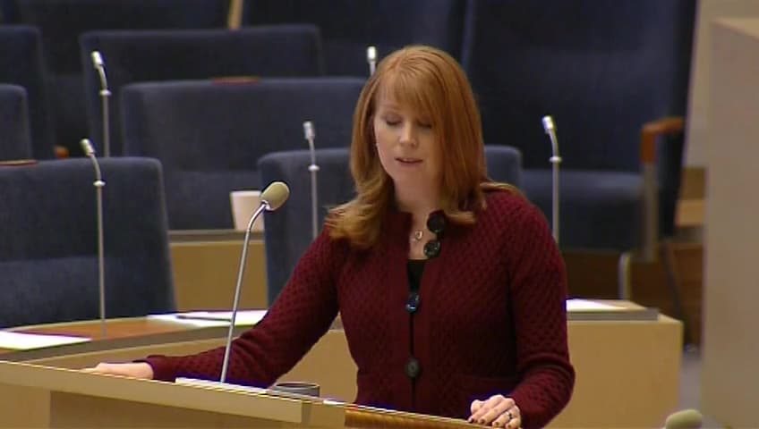 Stillbild från Interpellationsdebatt, Stockholmsregionens arbetsmarknad