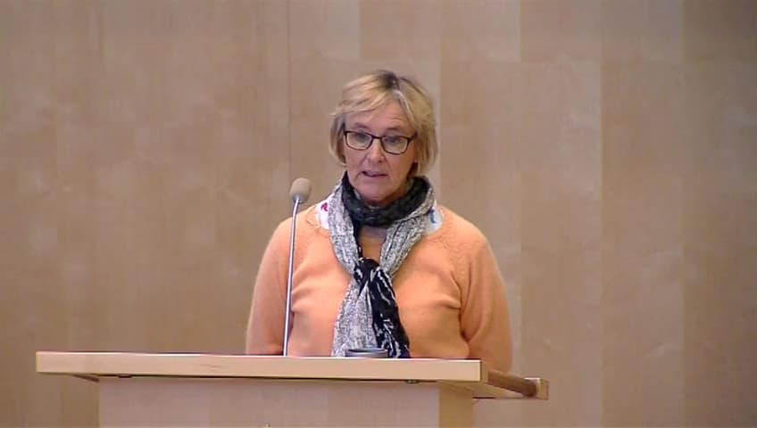 Stillbild från Debatt om förslag, Riksrevisionens rapport om statens försäljningar av apotek