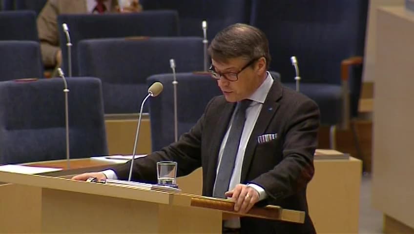 Stillbild från Interpellationsdebatt, Psykisk ohälsa hos unga transpersoner