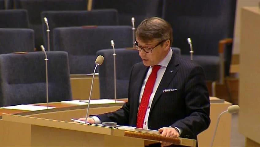 Stillbild från Interpellationsdebatt, Statens stöd till Rett Center
