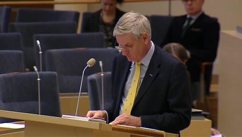 Stillbild från Interpellationsdebatt, Ett svenskt erkännande av Västsahara