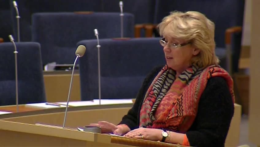 Stillbild från Interpellationsdebatt, Hotet mot våra skyddade vattendrag