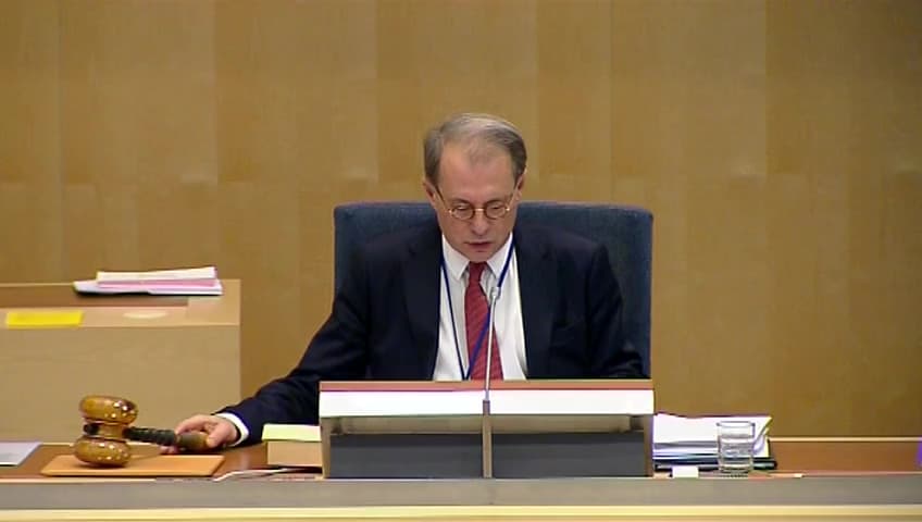 Stillbild från Debatt om förslag, Granskning av grönbok om en integrerad paketmarknad