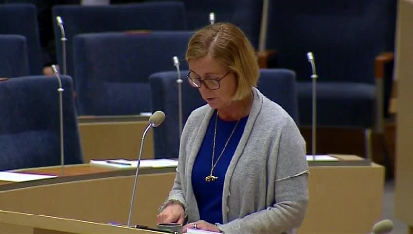 Stillbild från Interpellationsdebatt, Vuxenutbildning för nyanlända