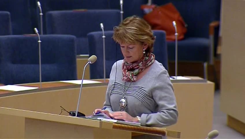 Stillbild från Interpellationsdebatt, Är idrottsrörelsen ett företag?