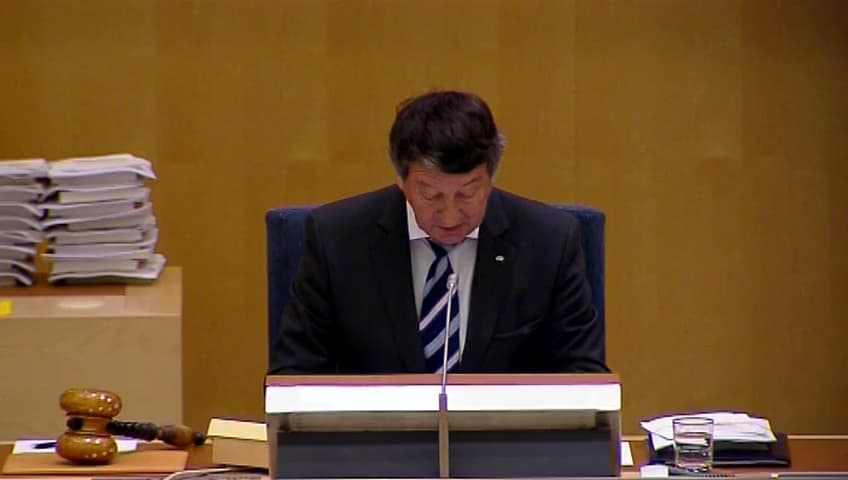 Stillbild från Debatt om förslag, Kompletterande bestämmelser till EU-förordningen om internationell roaming