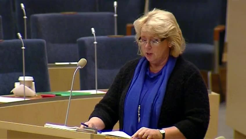 Stillbild från Interpellationsdebatt, Klimatvision till 2050