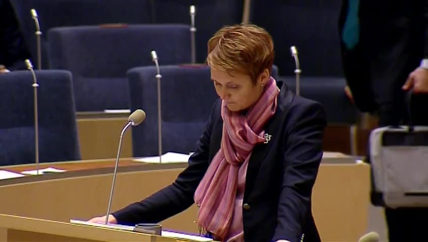 Stillbild från Interpellationsdebatt, Utdelning av post och postservicen