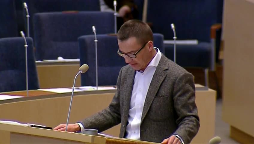 Stillbild från Interpellationsdebatt, Metoder för bedömning av arbetsförmåga inom sjukförsäkringen