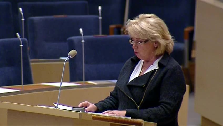 Stillbild från Interpellationsdebatt, Rovdjurspolitiken