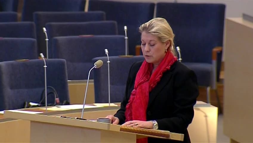 Stillbild från Interpellationsdebatt, Nyanserade synfältskrav för körkort