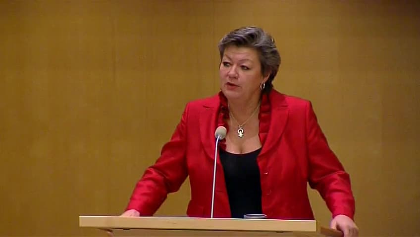 Stillbild från Debatt om förslag, Utgiftsområde 14 Arbetsmarknad och arbetsliv