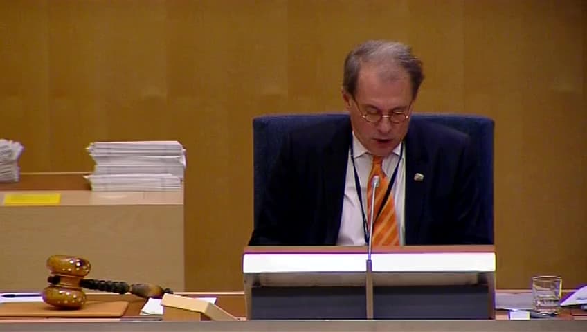 Stillbild från Debatt om förslag, Statsbudget för 2013