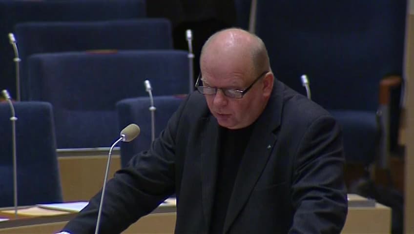 Stillbild från Interpellationsdebatt, SLU i Skara