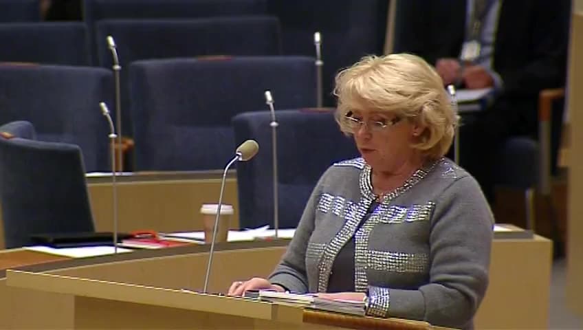 Stillbild från Interpellationsdebatt, Effekter av EU:s svaveldirektiv för svensk exportindustri