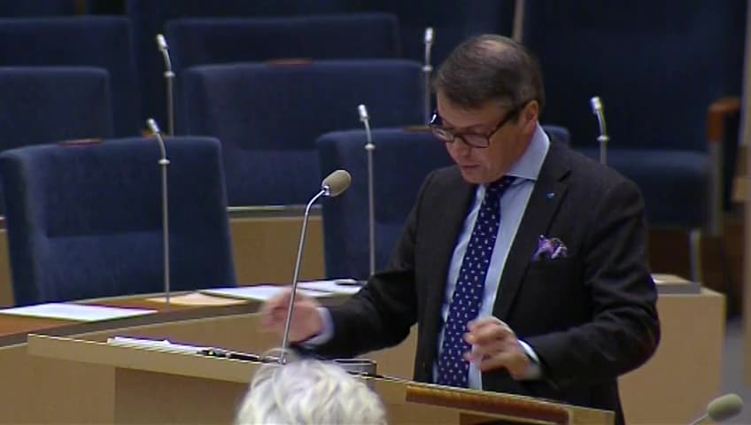 Stillbild från Interpellationsdebatt, Fattigdomsbekämpning genom ett tilläggsprotokoll till ESK-konventionen
