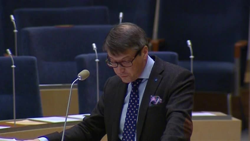 Stillbild från Interpellationsdebatt, Eftervård vid svåra förlossningsskador