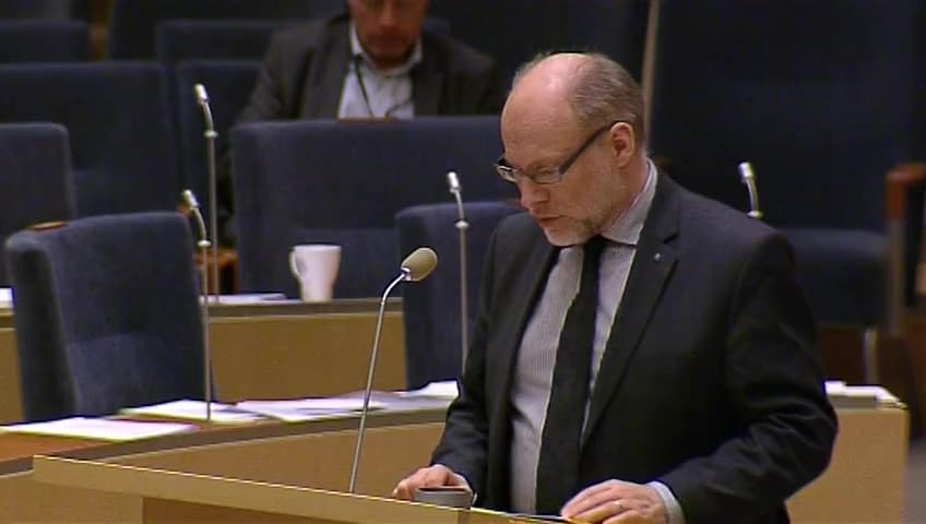Stillbild från Interpellationsdebatt, Kostnader för myndigheters lokaler
