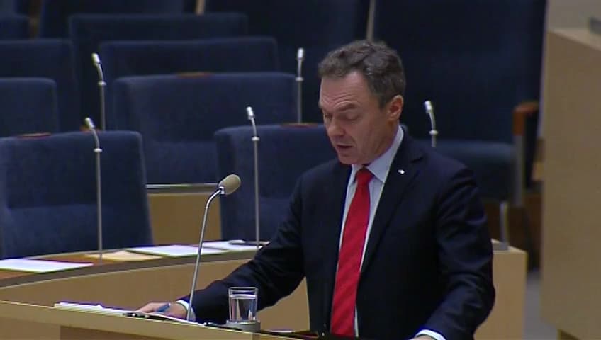 Stillbild från Interpellationsdebatt, It i undervisningen