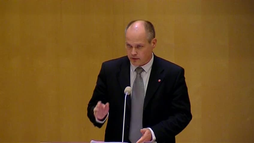 Stillbild från Debatt om förslag, Utgiftsområde 4 Rättsväsendet