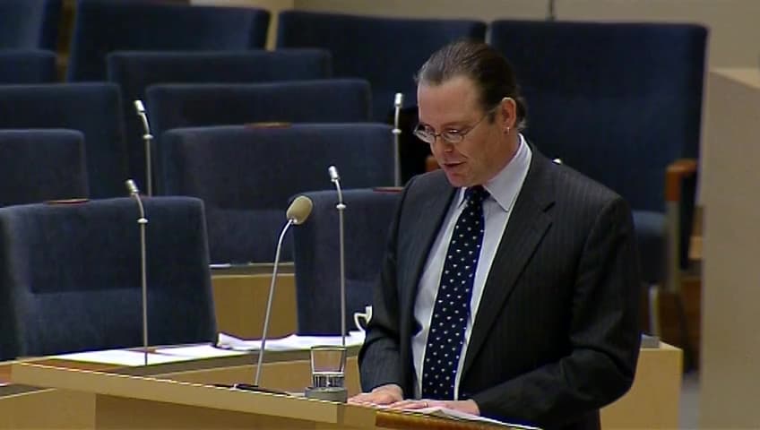 Stillbild från Interpellationsdebatt, Svikna klimatlöften till fattiga länder