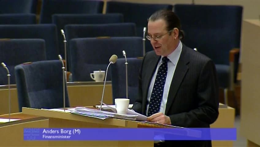 Stillbild från Interpellationsdebatt, Greklands framtid i eurosamarbetet