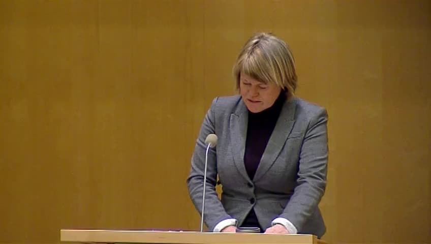 Stillbild från Debatt om förslag, Redovisning av AP-fondernas verksamhet t.o.m. 2011