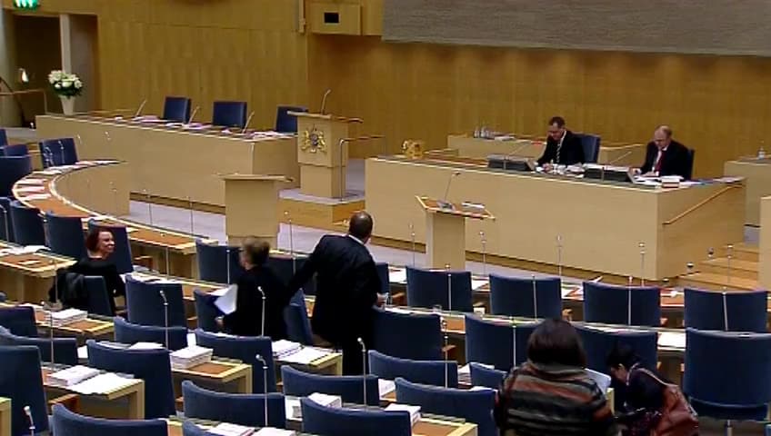 Stillbild från Debatt om förslag, Utgiftsområde 13 Integration och jämställdhet