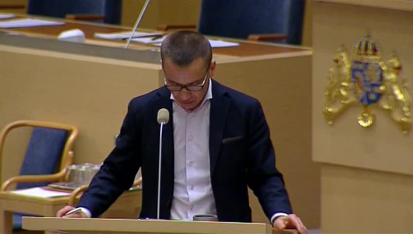 Stillbild från Interpellationsdebatt, Sjukförsäkringen