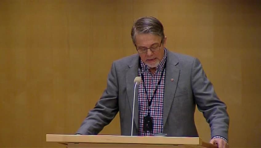 Stillbild från Debatt om förslag, Genomförande av det nya EU-direktivet om administrativt samarbete i fråga om beskattning