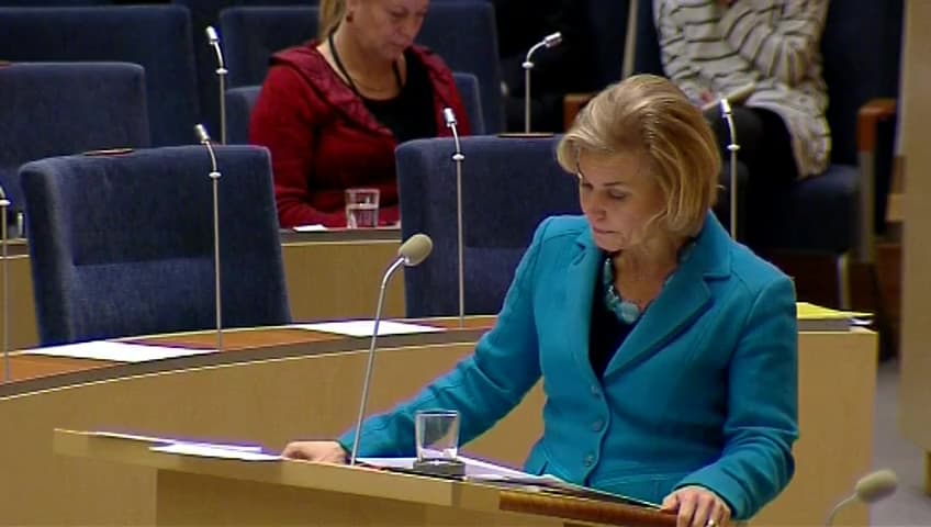 Stillbild från Interpellationsdebatt, Sveriges utvecklingssamarbete med Burkina Faso