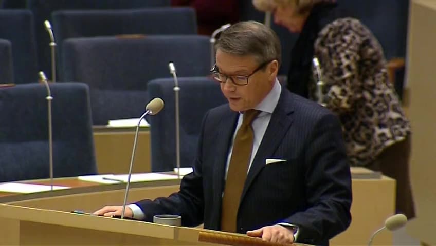 Stillbild från Interpellationsdebatt, De psykiskt sjuka