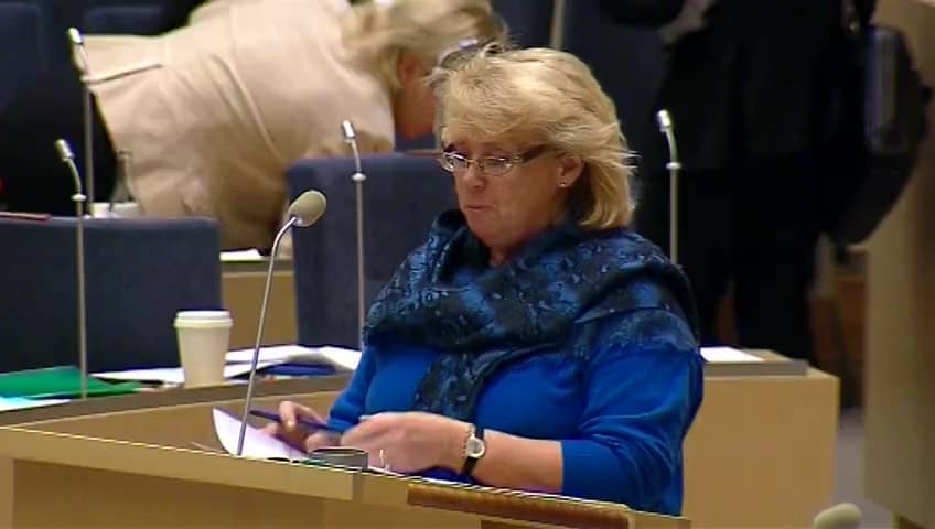 Stillbild från Interpellationsdebatt, Klimatpolitiken inför Doha