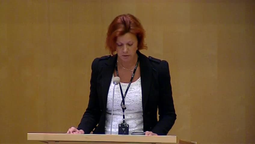 Stillbild från Debatt om förslag, Samverkan för att förebygga ungdomsbrottslighet