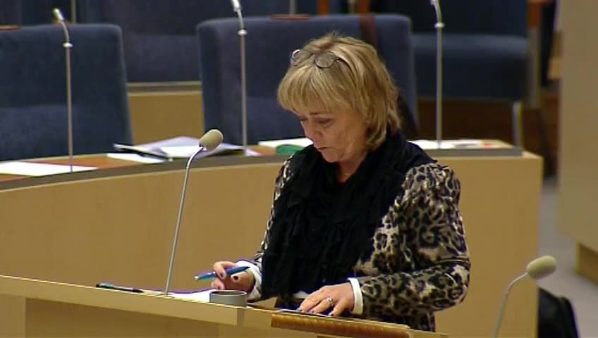 Stillbild från Interpellationsdebatt, Poliskostnader för Stockholmsfotbollen