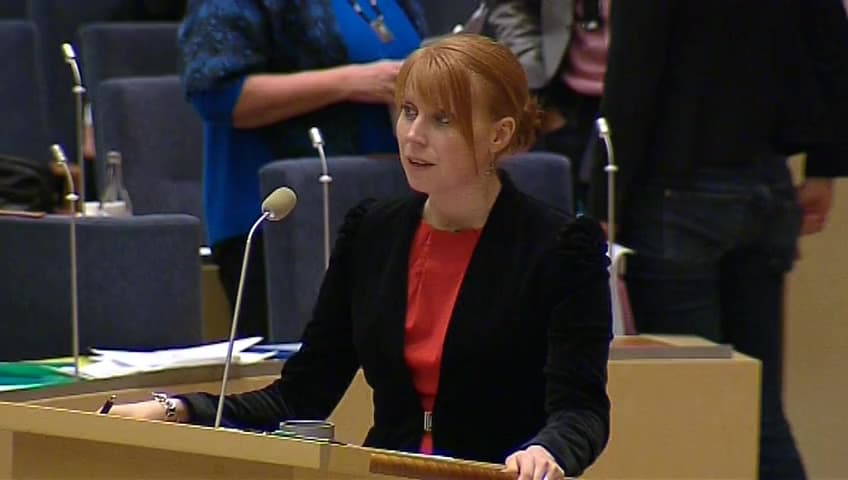 Stillbild från Interpellationsdebatt, Arbetsmarknaden i Stockholms län