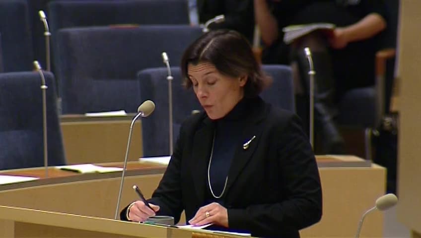 Stillbild från Interpellationsdebatt, Försvaret i Boden