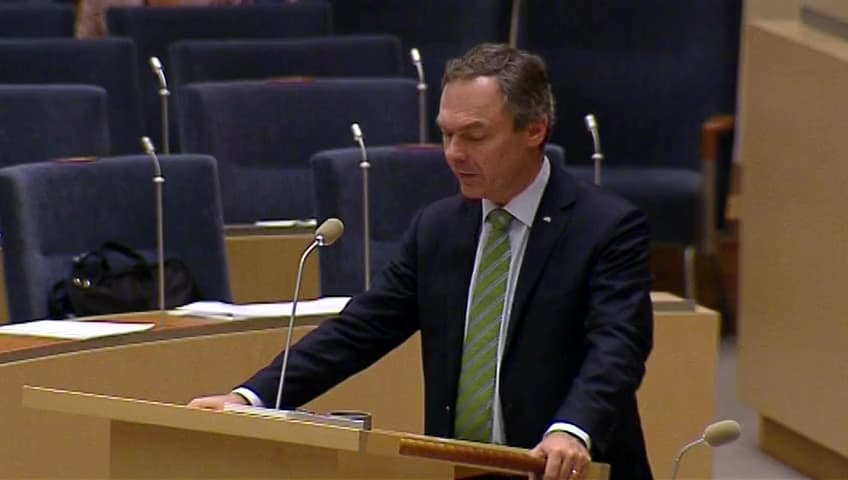 Stillbild från Interpellationsdebatt, Arbete för ökad jämställdhet i den svenska högskolan