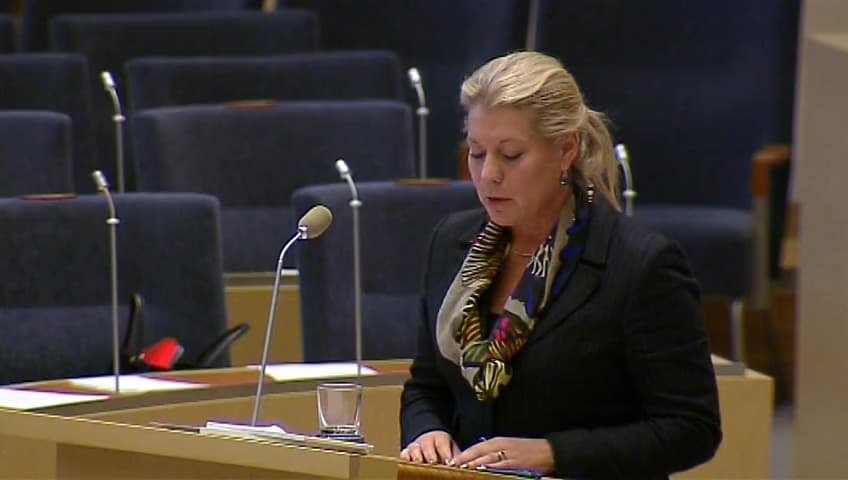 Stillbild från Interpellationsdebatt, Regler för seriösa företagare