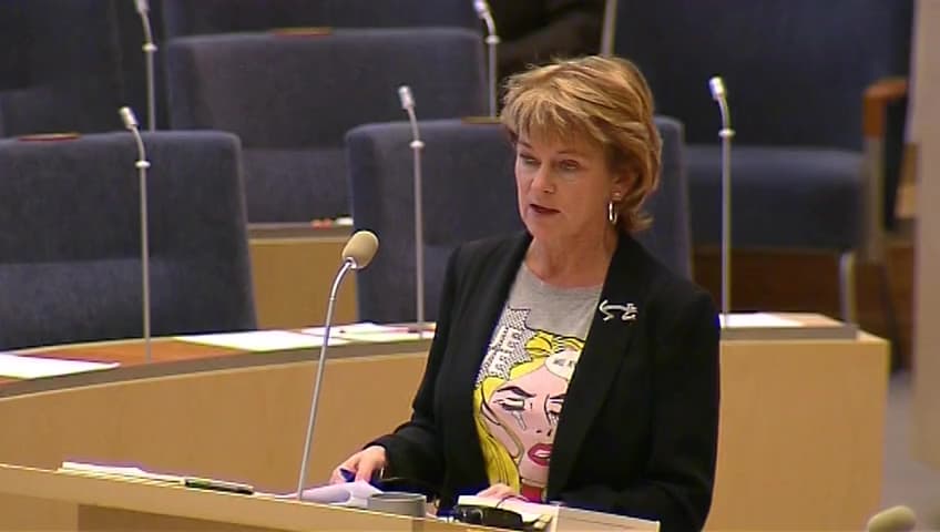 Stillbild från Interpellationsdebatt, Statliga initiativ för e-böckerna