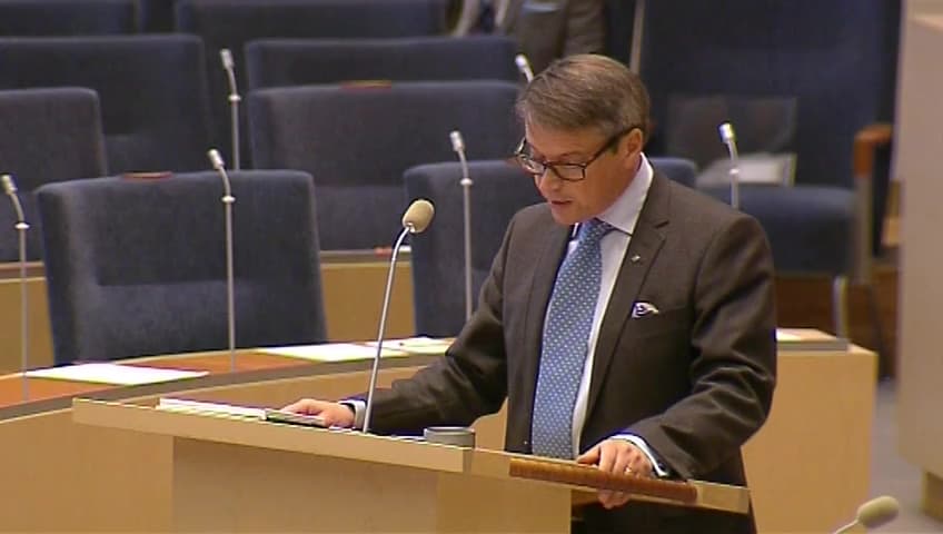Stillbild från Interpellationsdebatt, Patientens ställning utifrån behov i vården