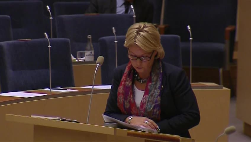 Stillbild från Interpellationsdebatt, EU-kommissionens förslag till regelförenklingar