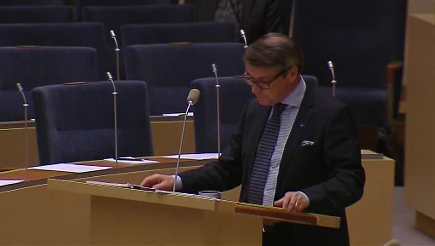 Stillbild från Interpellationsdebatt, Aids