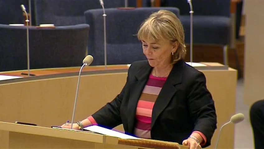 Stillbild från Interpellationsdebatt, God tillgång till poliser i hela landet 