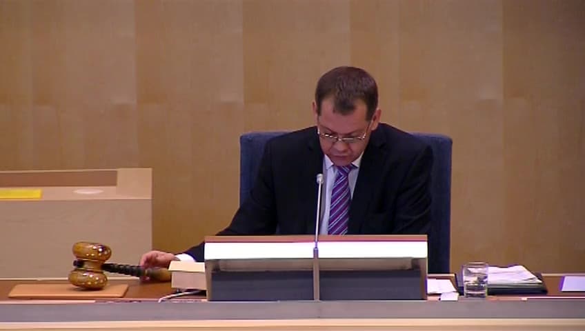 Stillbild från Debatt om förslag, Subsidiaritetsprövning av EU-kommissionens förslag till förordning om provning av motorfordon m.m.