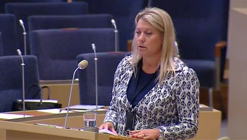 Stillbild från Interpellationsdebatt, Norrlandsvägar