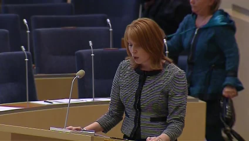 Stillbild från Interpellationsdebatt, Jobben inom industrin i Värmland