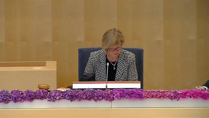 Stillbild från Debatt om förslag, Enklare regler i socialförsäkringen