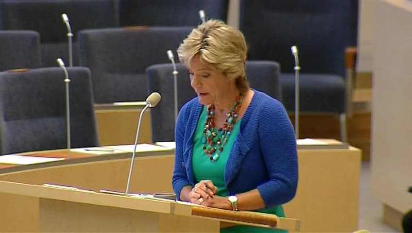 Stillbild från Interpellationsdebatt, Narkotikarelaterad dödlighet