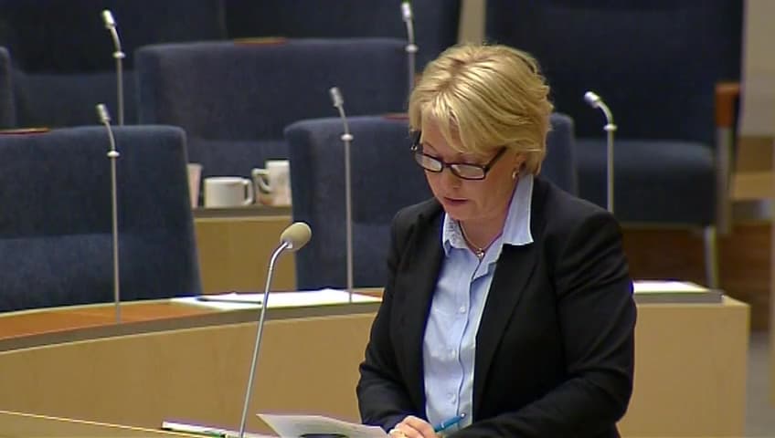 Stillbild från Interpellationsdebatt, Arbetslösheten i Örebro län